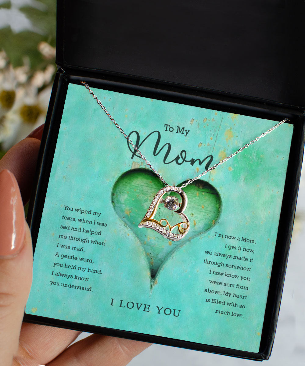 Mom Necklace My Heart Is Filled With So Much Love Love Dancing Necklace